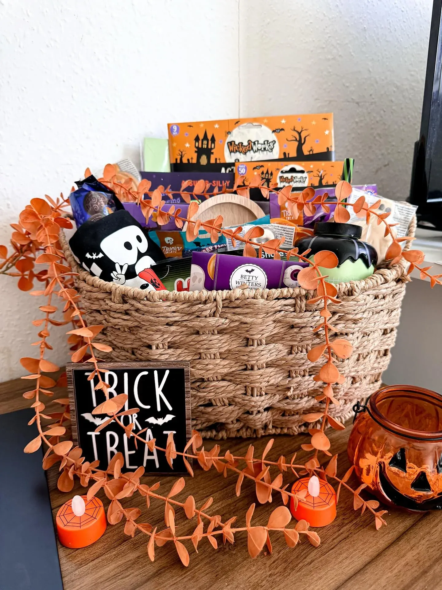 movie night halloween gift baskets