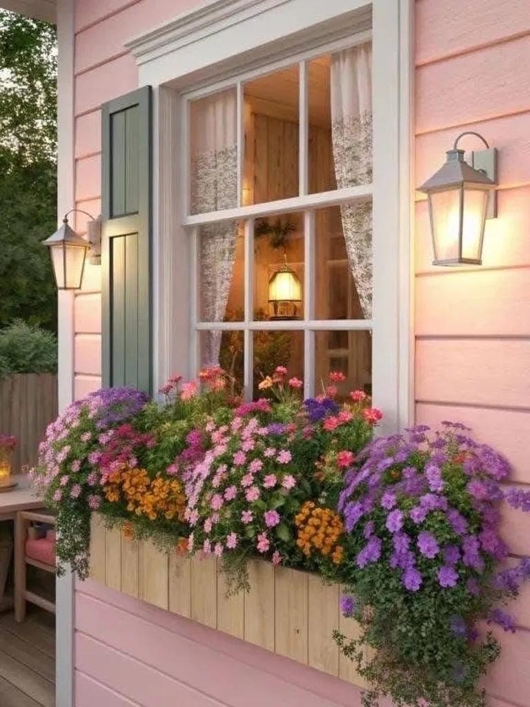 window box flower ideas with make a pink cottage window glow