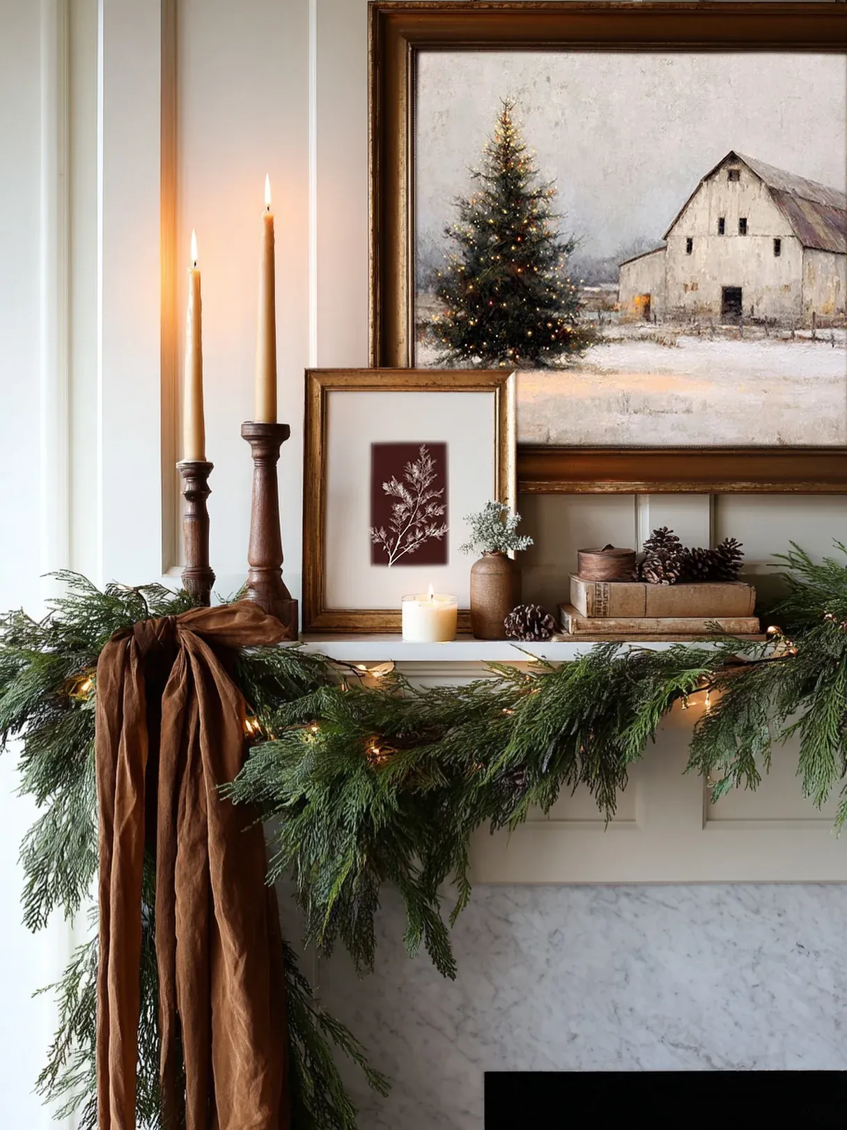 kitchen farmhouse christmas decor ideas