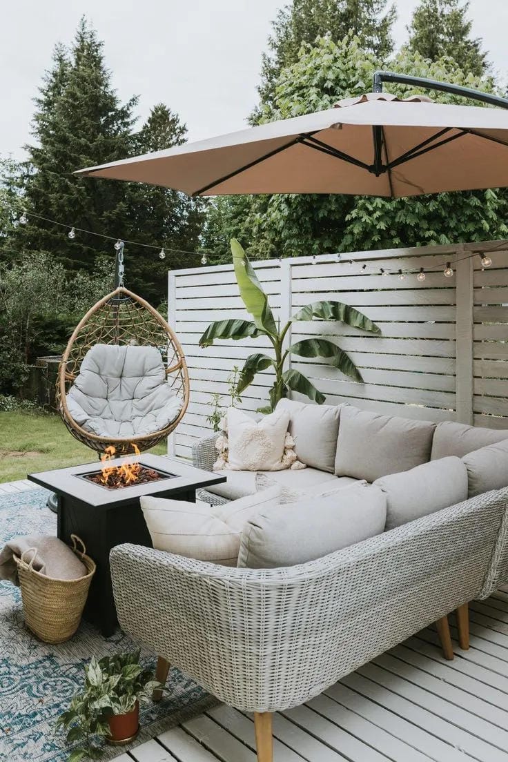 outdoor patio entertaining idea
