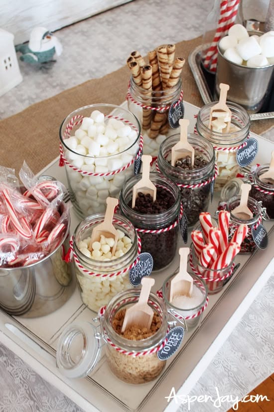 hot cocoa bar cart