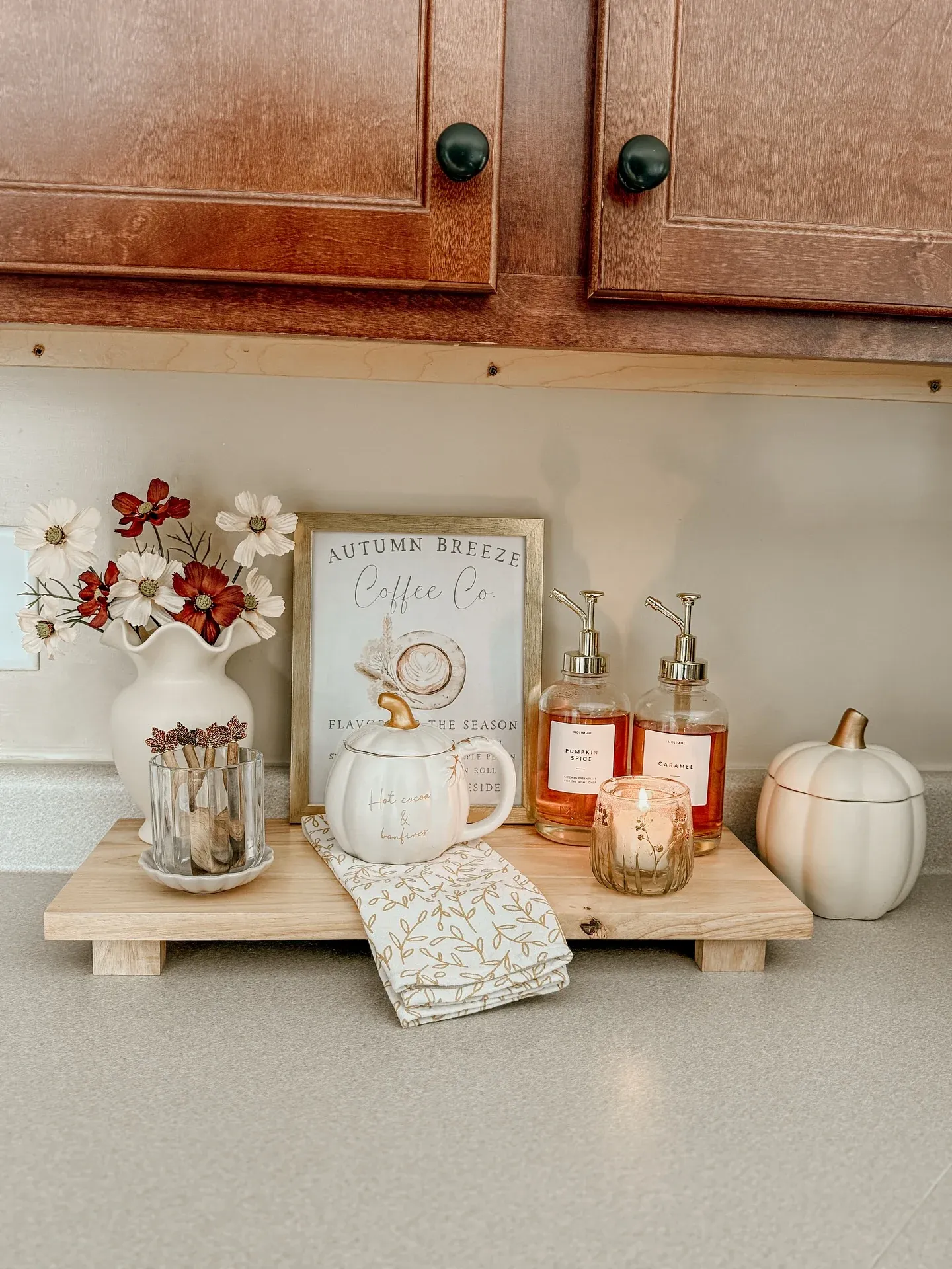 simple fall kitchen decorations