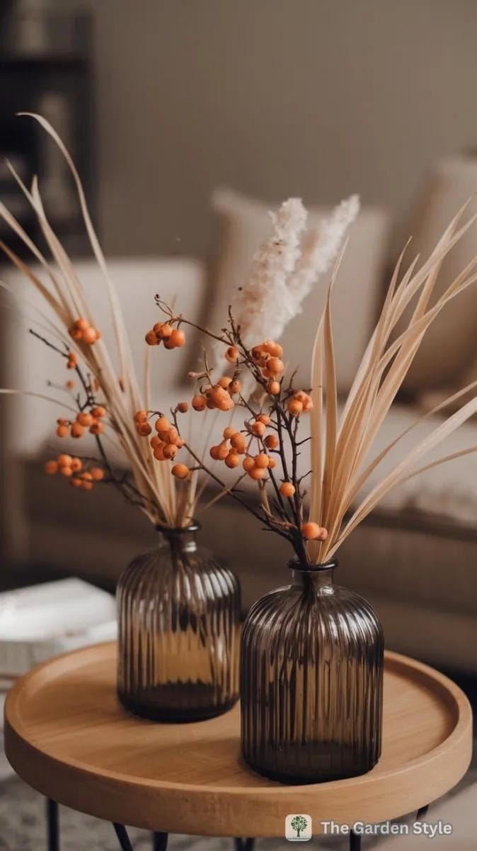 neutral fall decorations indoor
