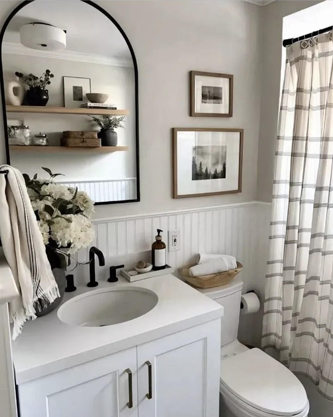 bathroom shelving ideas farmhouse