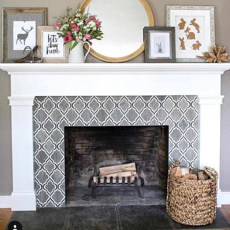 summer mantel decor ideas with balance a round mirror with framed art