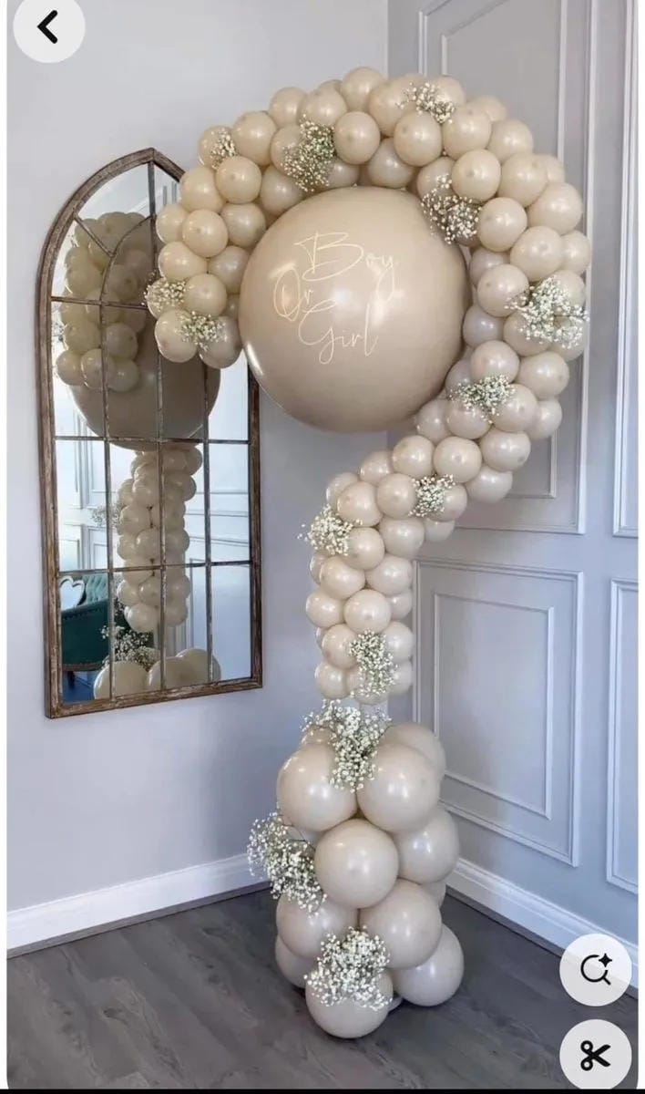 modern neutral baby shower decor ideas