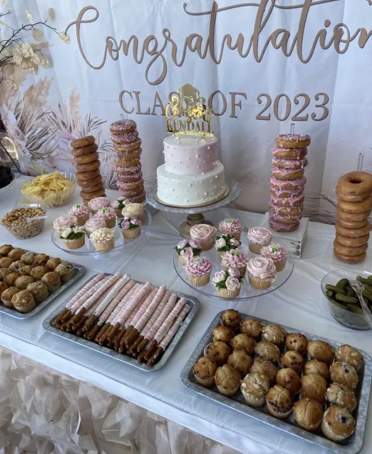 graduation dessert table decorations