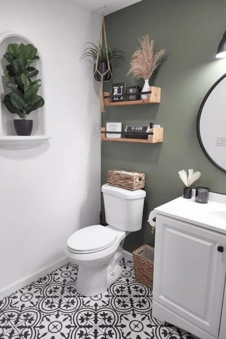 bathroom shelf styling ideas