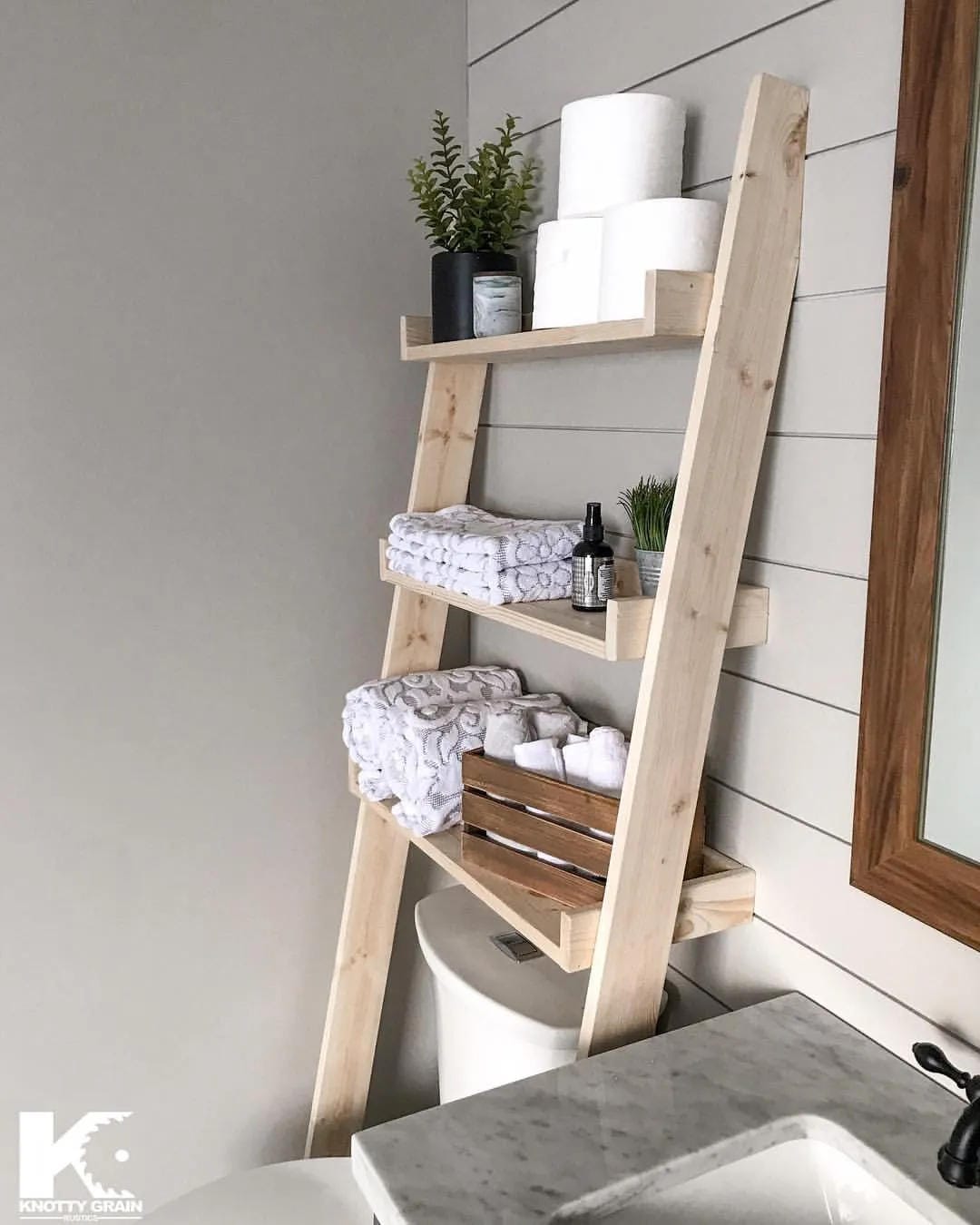 Bathroom shelf display ideas