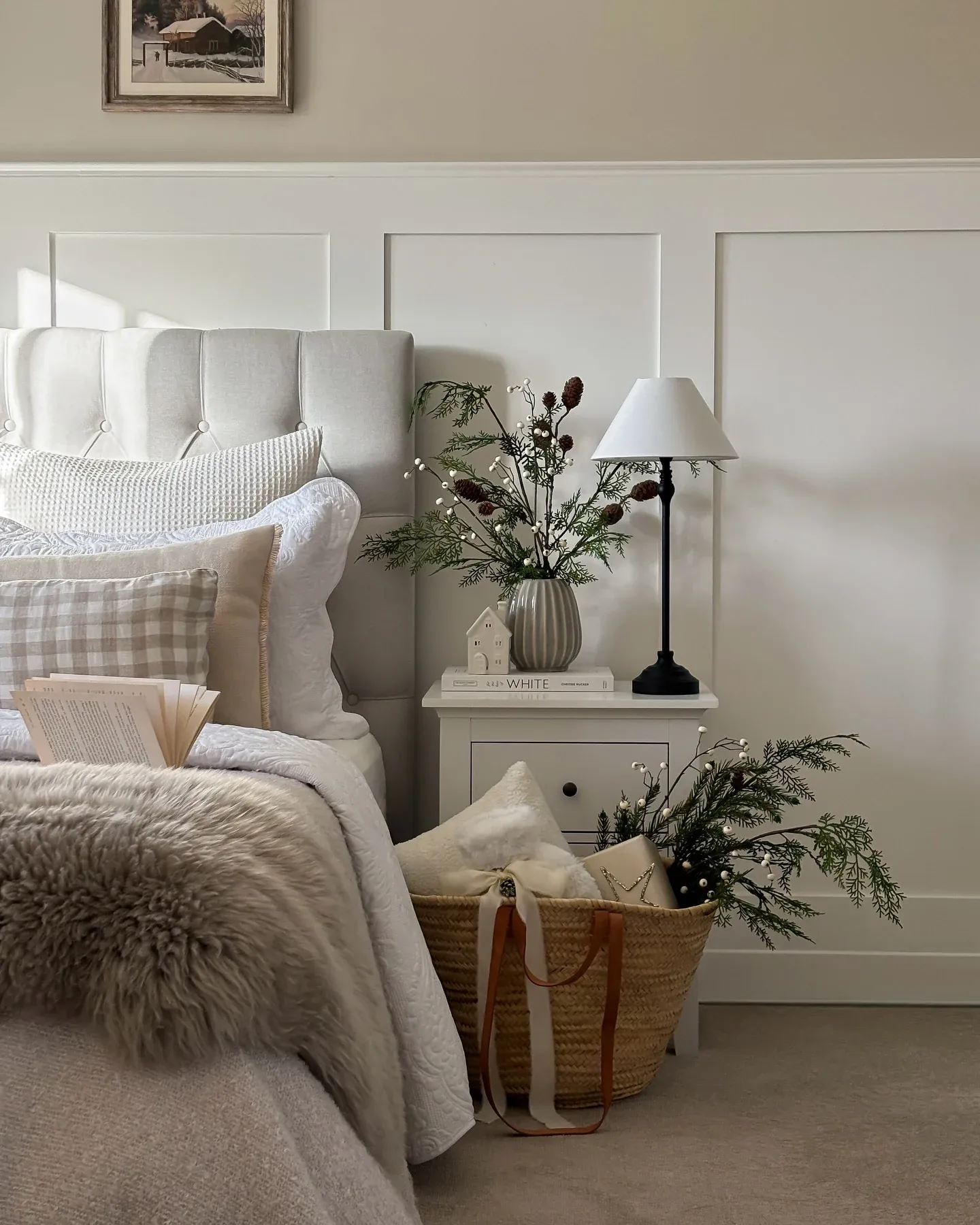 Christmas wreath christmas bedroom ideas