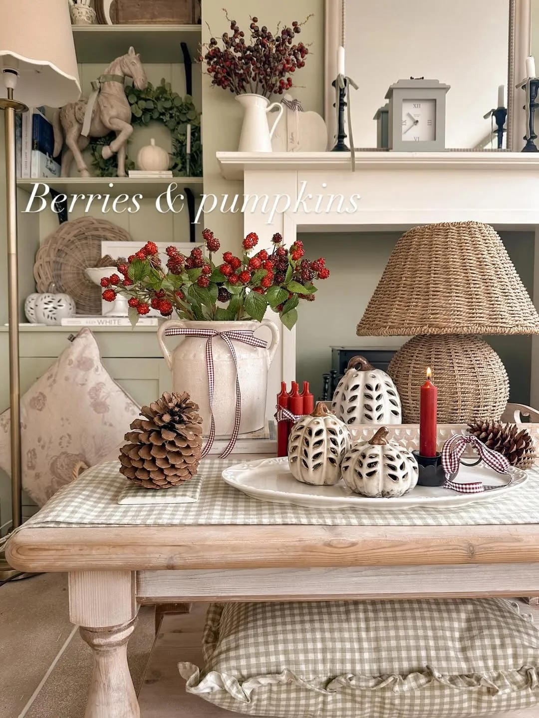 white coffee table decor