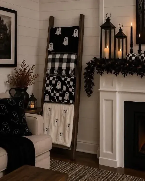 modern halloween living room ideas