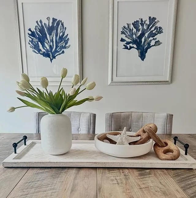 summer centerpiece with wildflowers