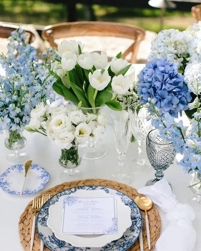 backyard garden bridal shower idea with elegant decor
