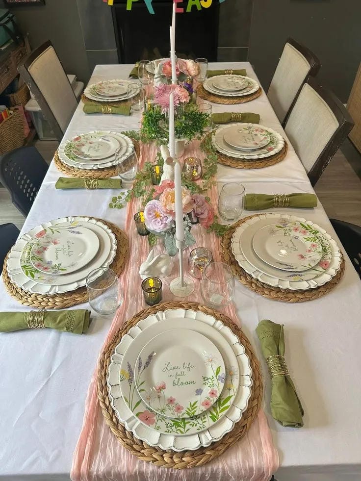 mothers day buffet table decor