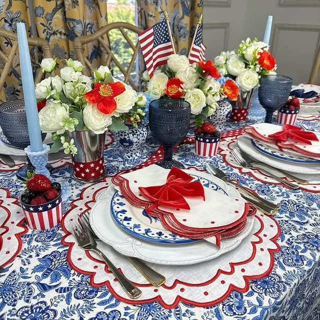 memorial day food table decor ideas
