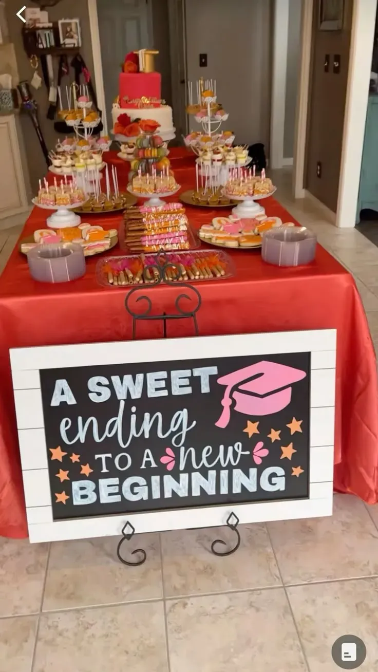 college graduation dessert table ideas