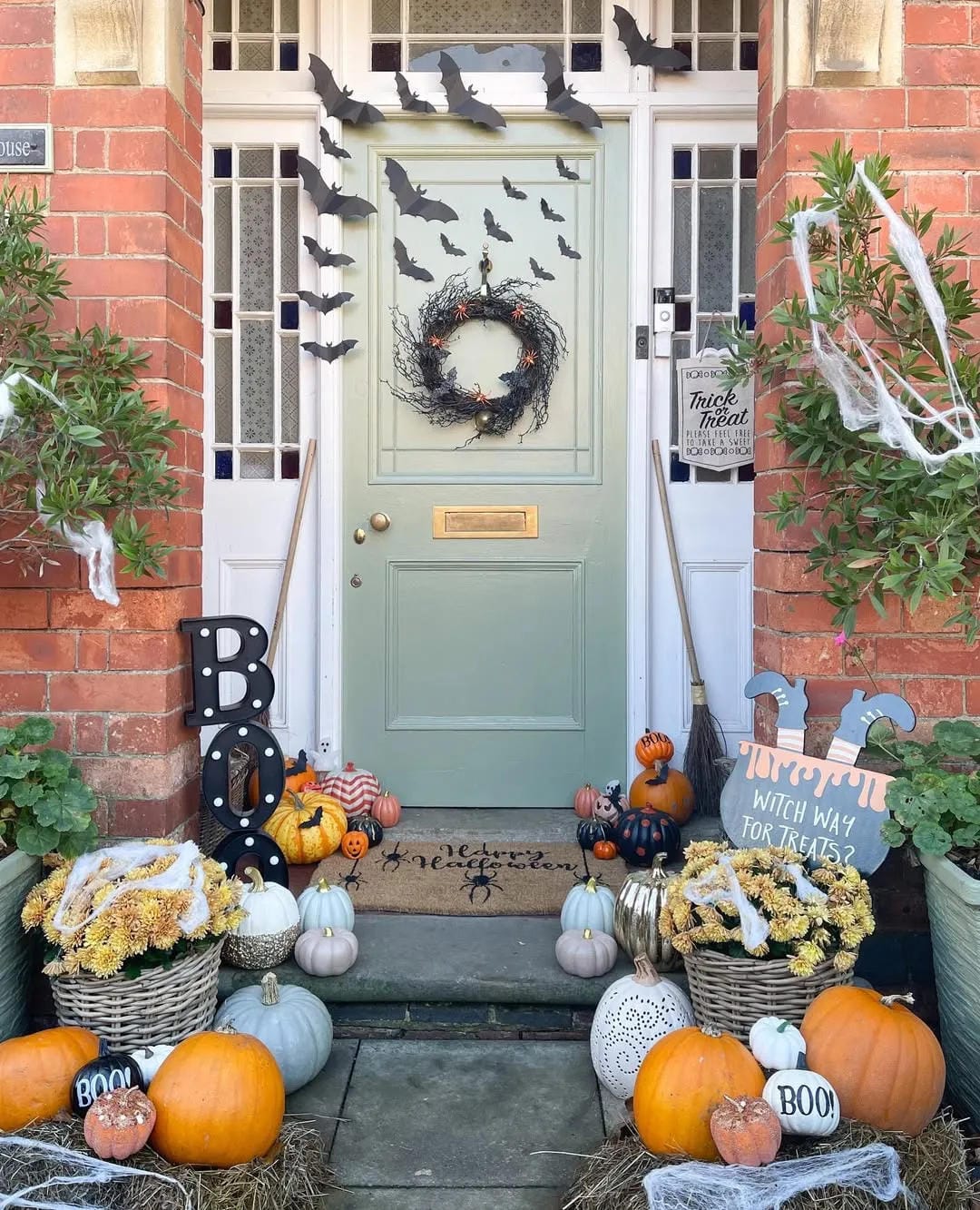 Halloween door decor