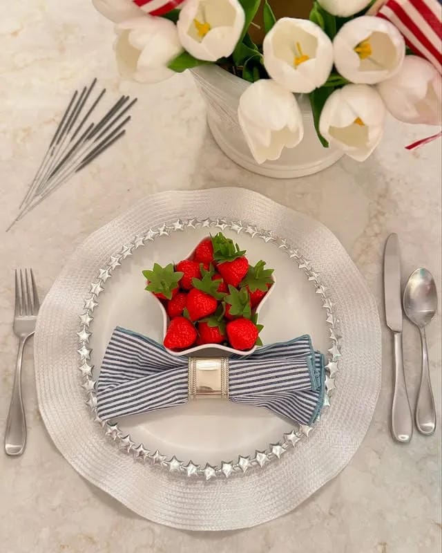 4th of July party decor video with red white and blue party ideas