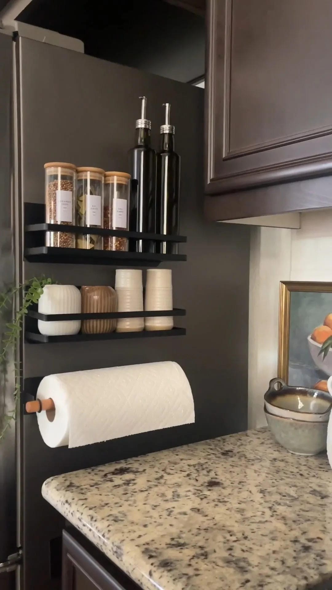 over the refrigerator storage ideas