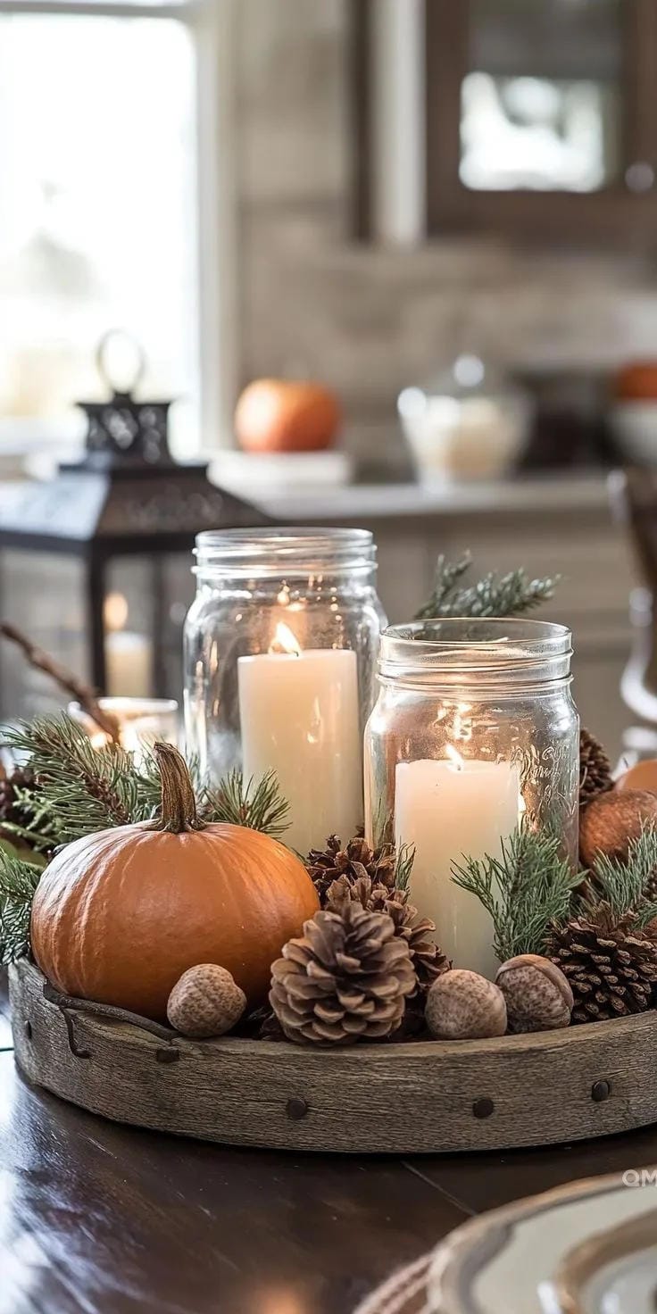 cozy fall vignette ideas