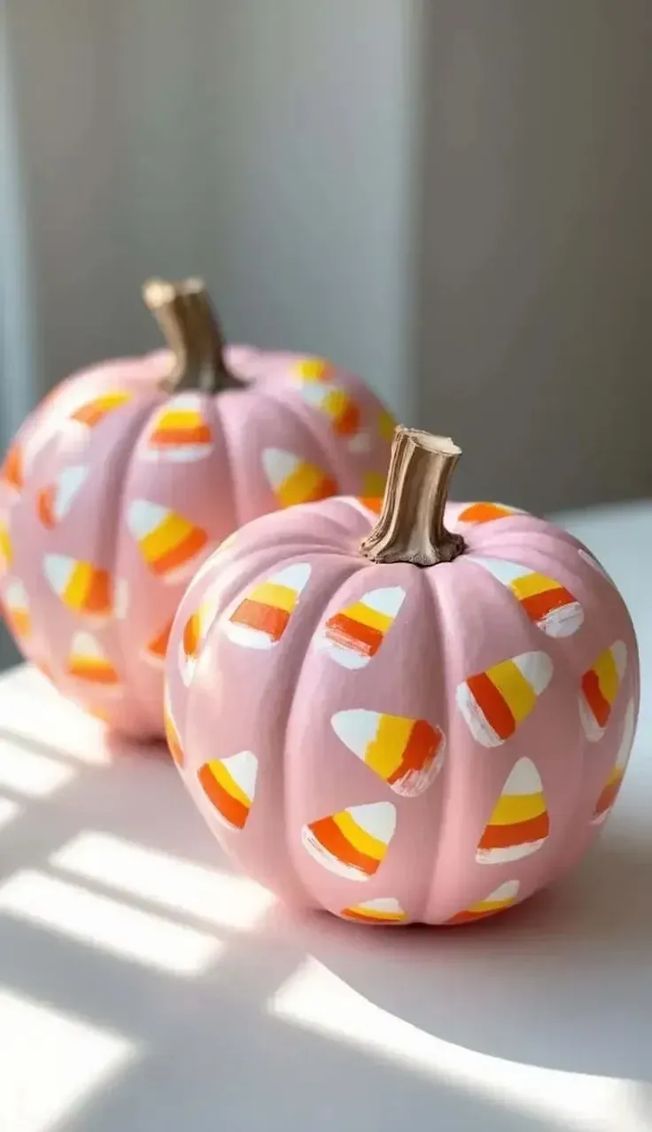 pink pumpkin painting ideas