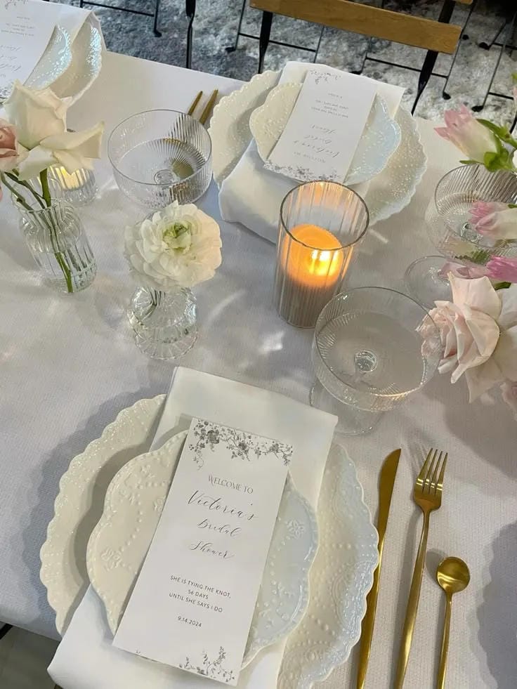 summer bridal shower table decor ideas