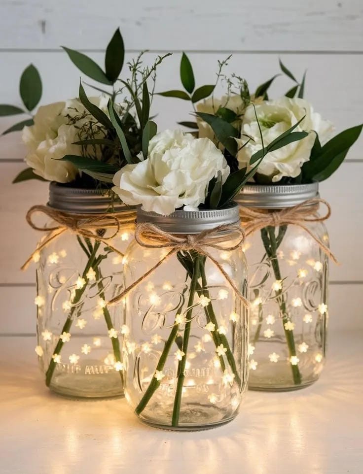mason jar centerpiece wedding ideas