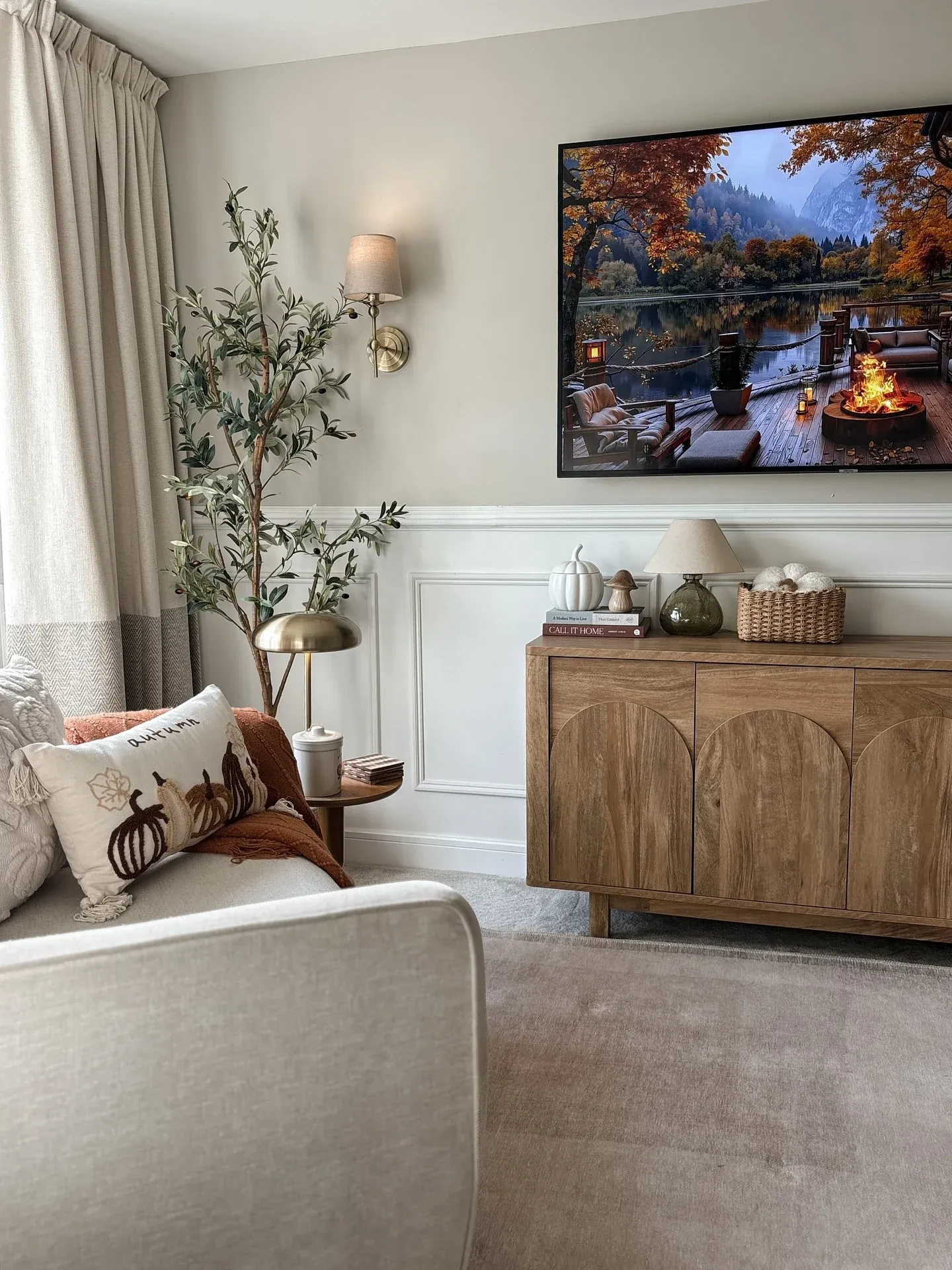 seasonal fall living room ideas