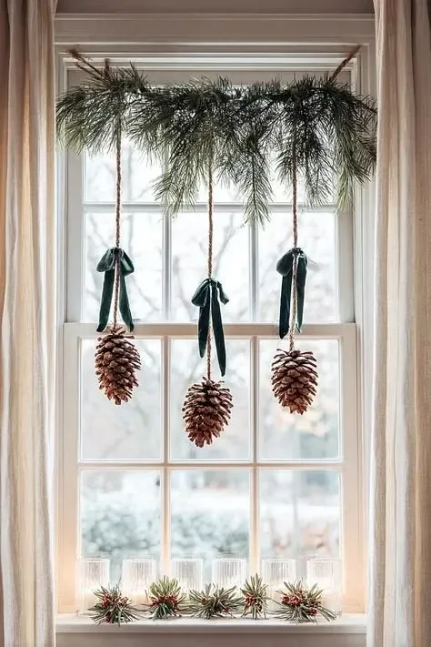 festive Christmas decor christmas window decor