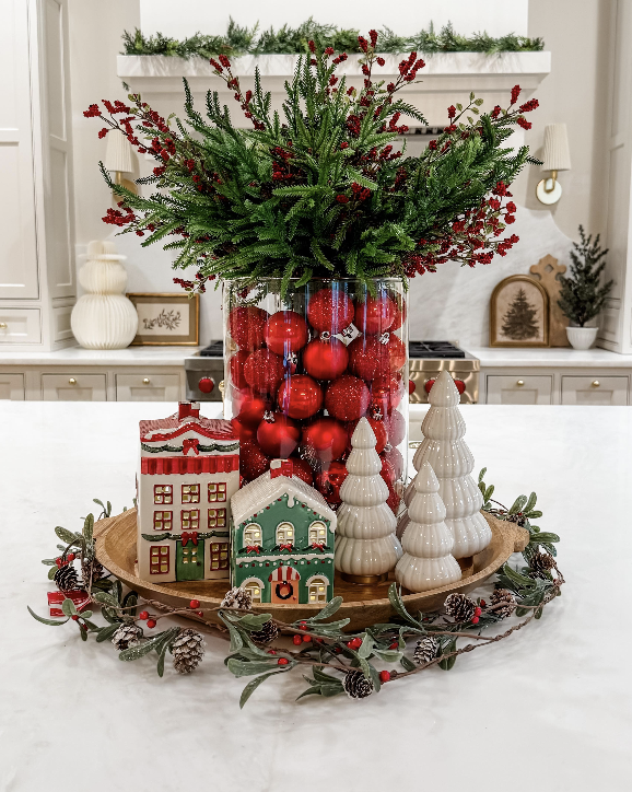Christmas table decor