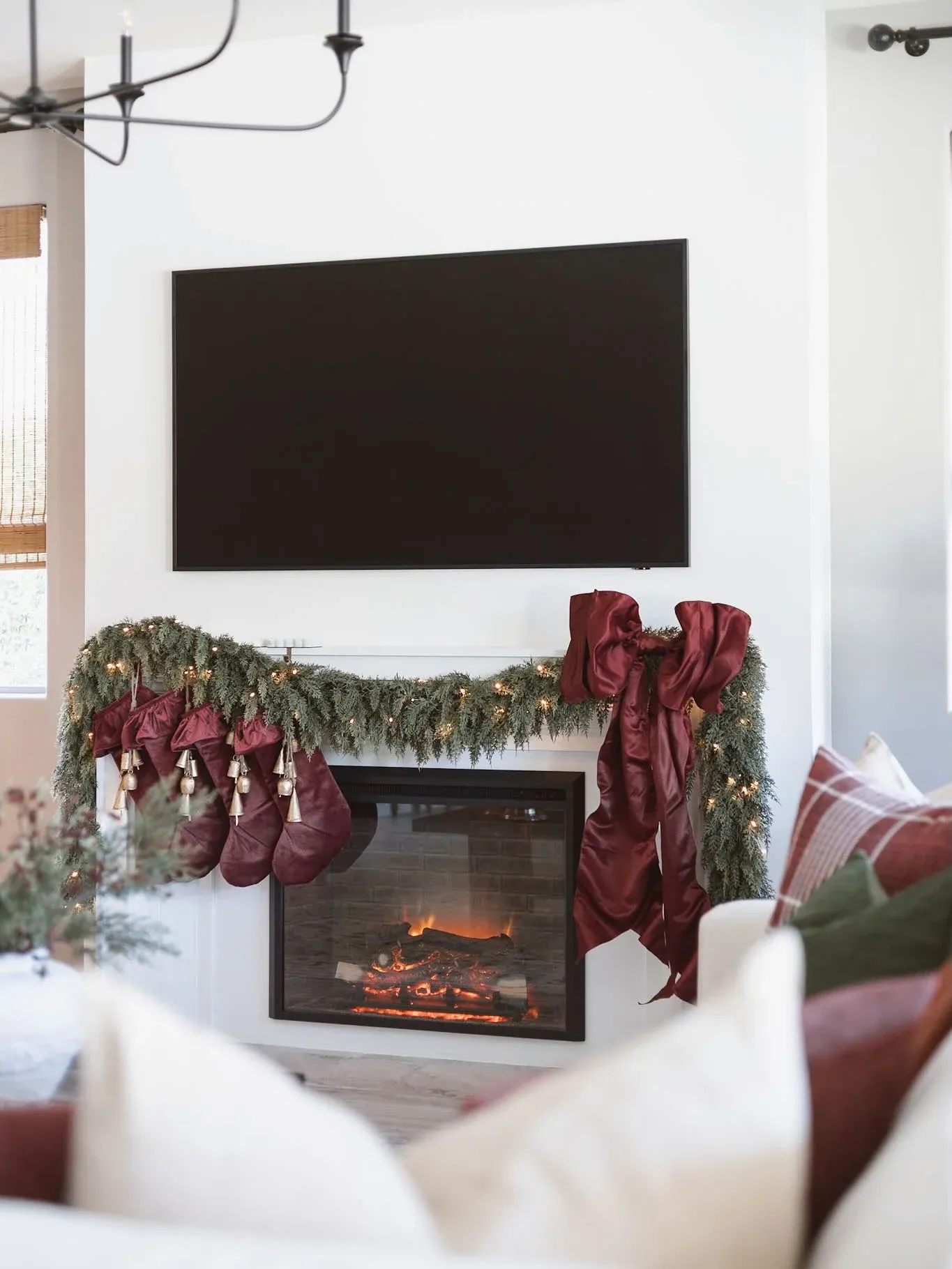 Christmas lanterns christmas fireplace decor ideas