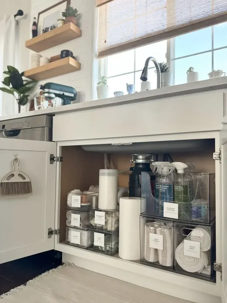 under sink under kitchen sink organization ideas