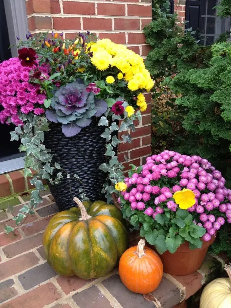 farmhouse fall planter ideas