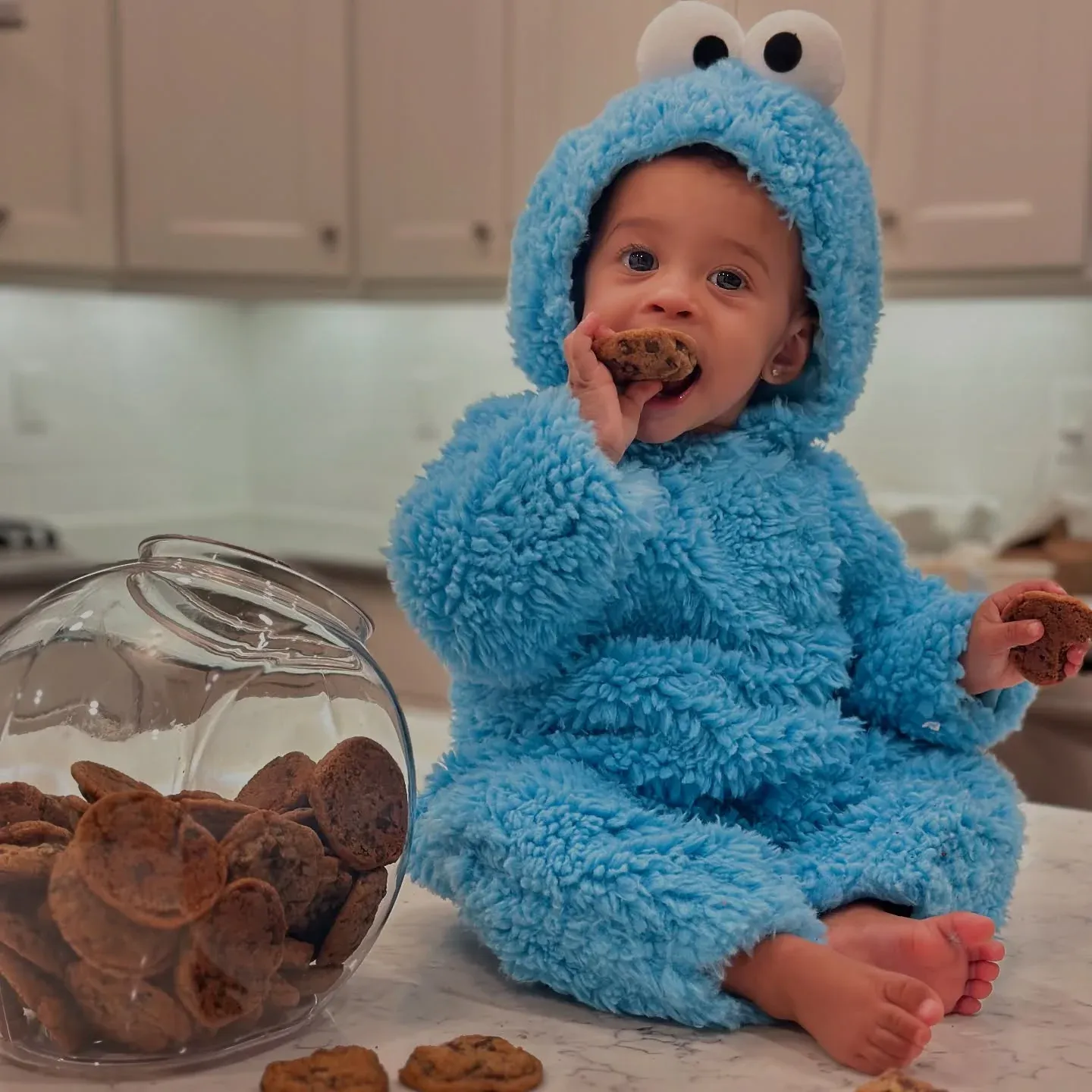 cookie monster babys first halloween costume
