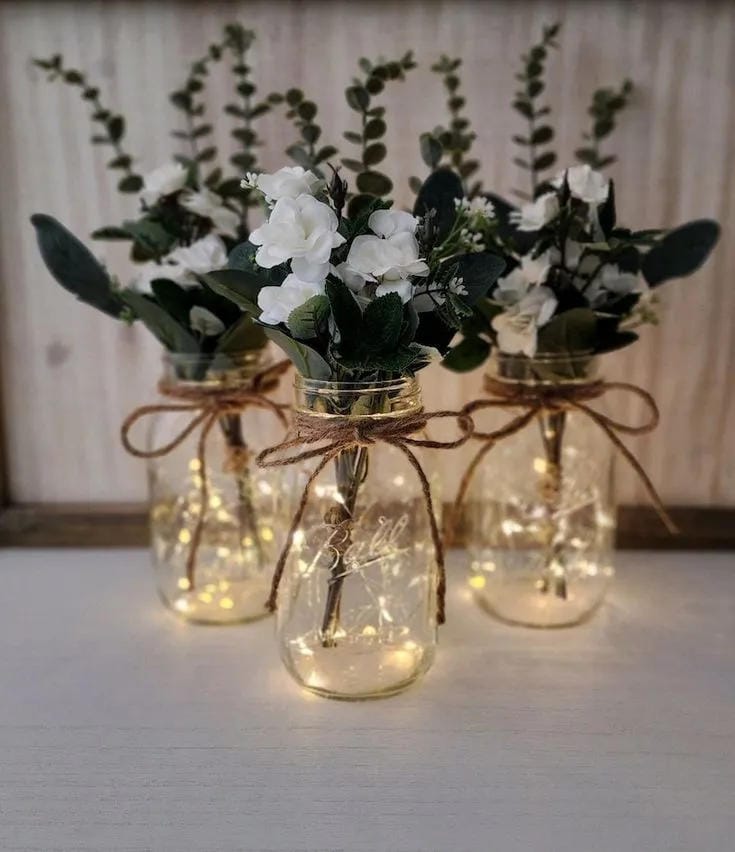 country mason jar centerpiece ideas for tables