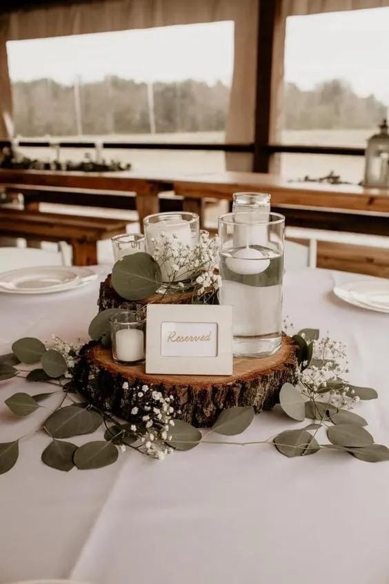 country wedding table decorations