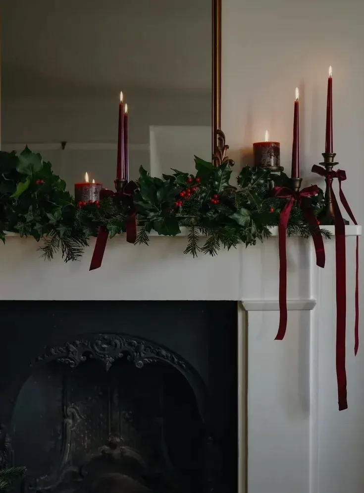 Christmas mantel decor christmas fireplace decor ideas