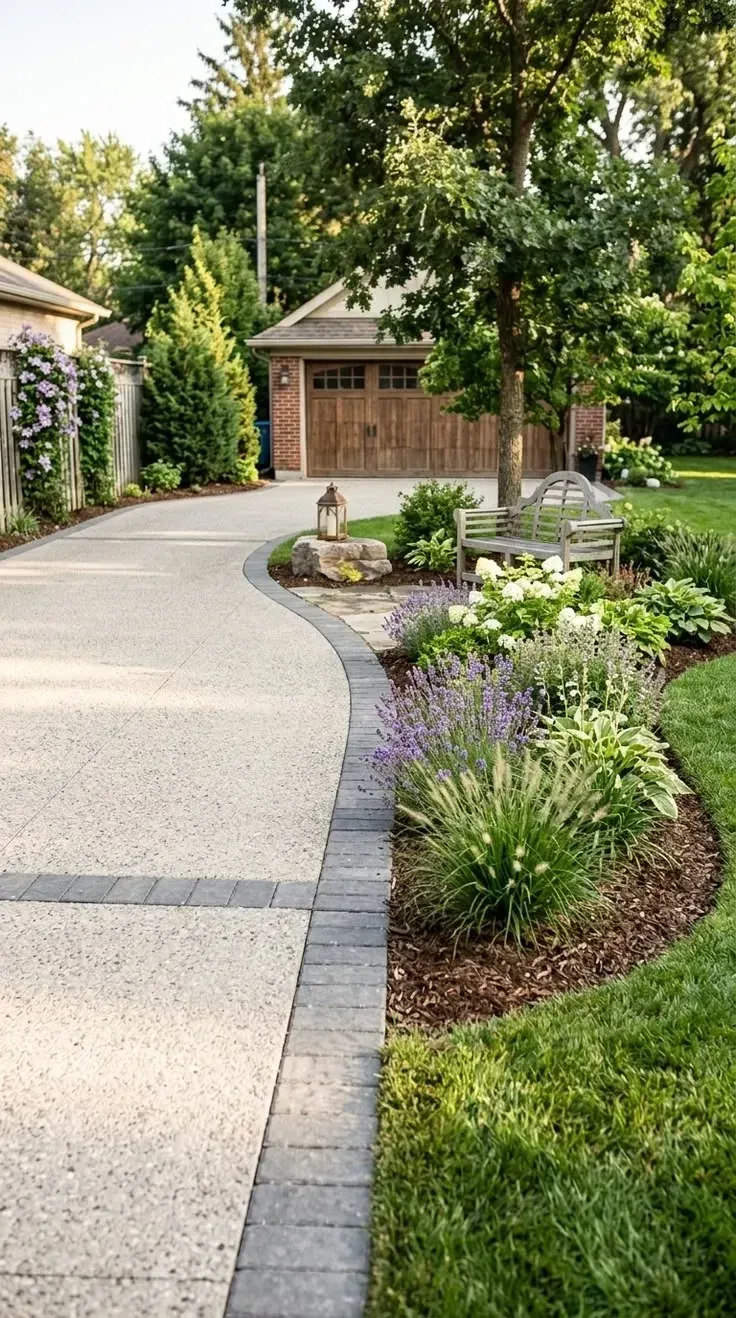 small driveway landscape ideas