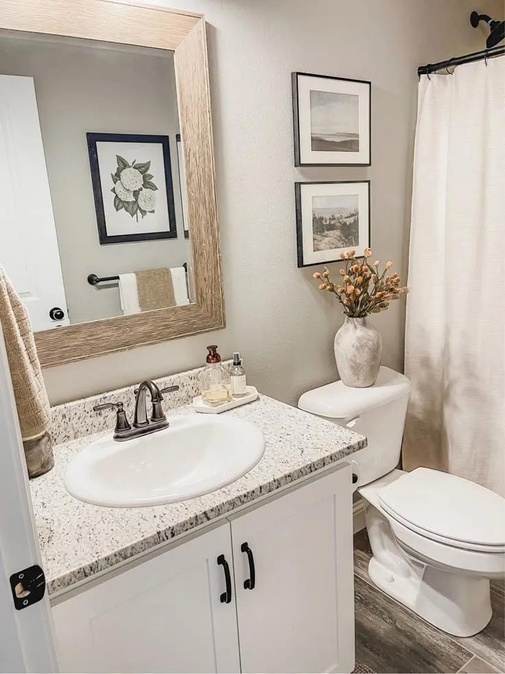 farmhouse bathroom wall decor