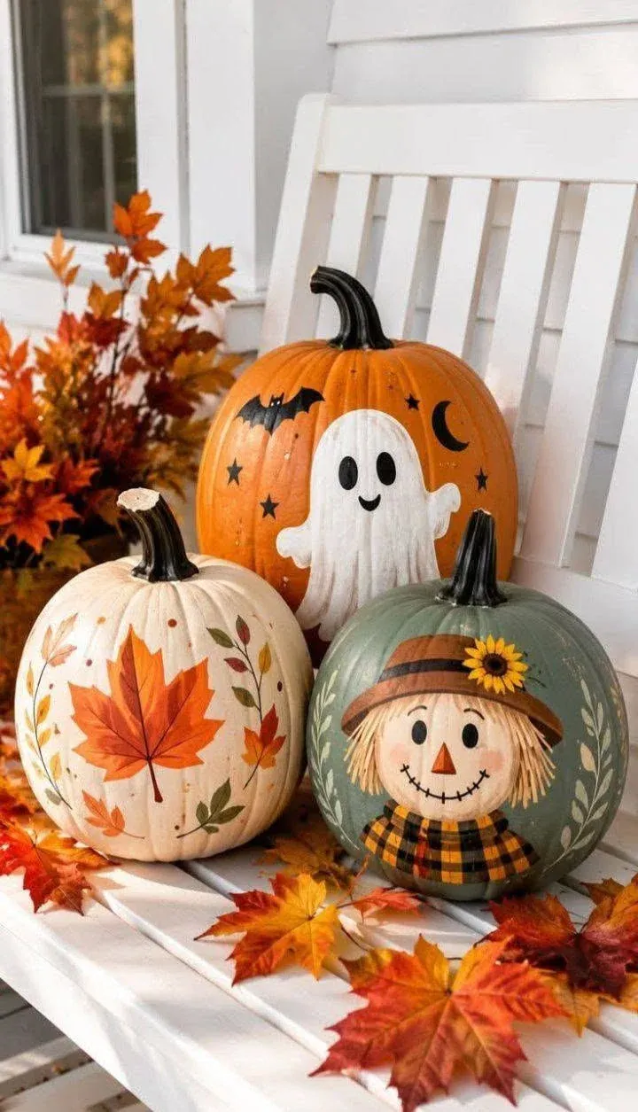 character pumpkin painting ideas
