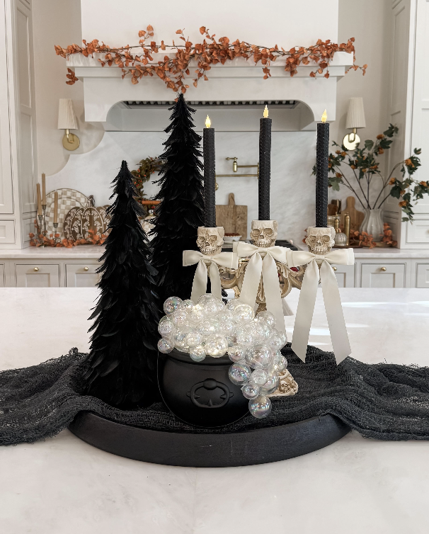 Halloween candle centerpiece