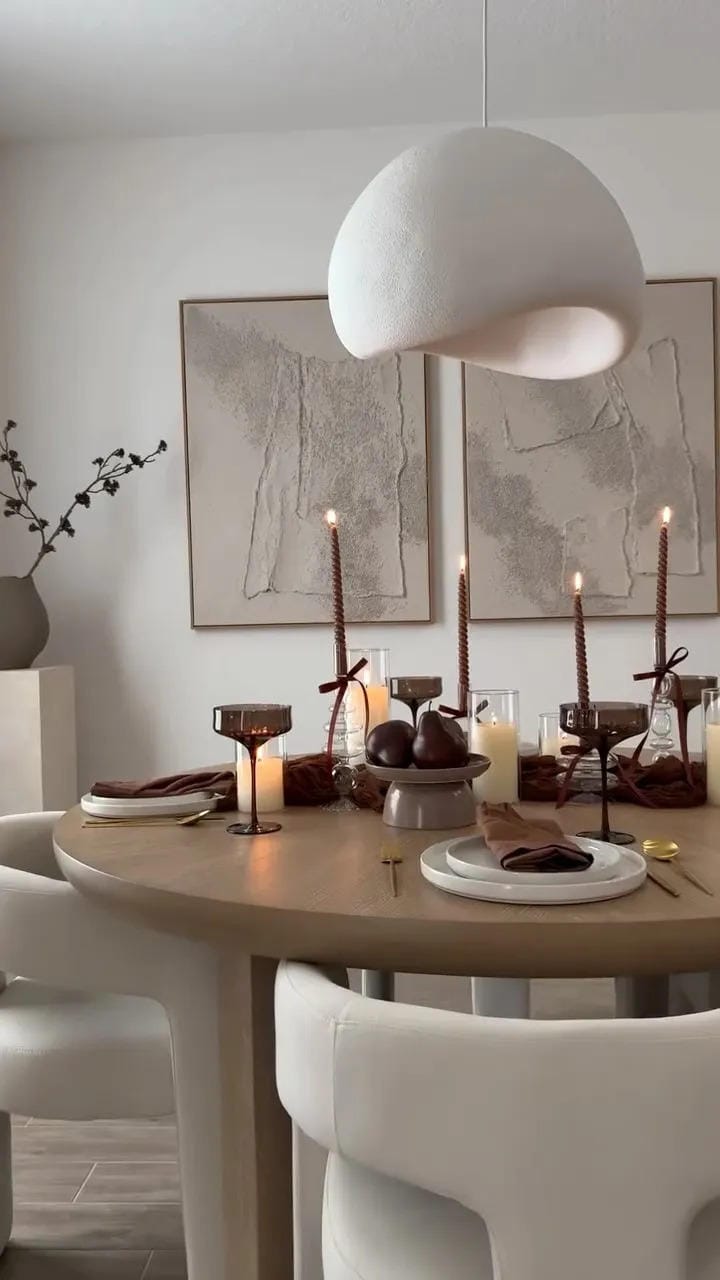 fall table setting ideas