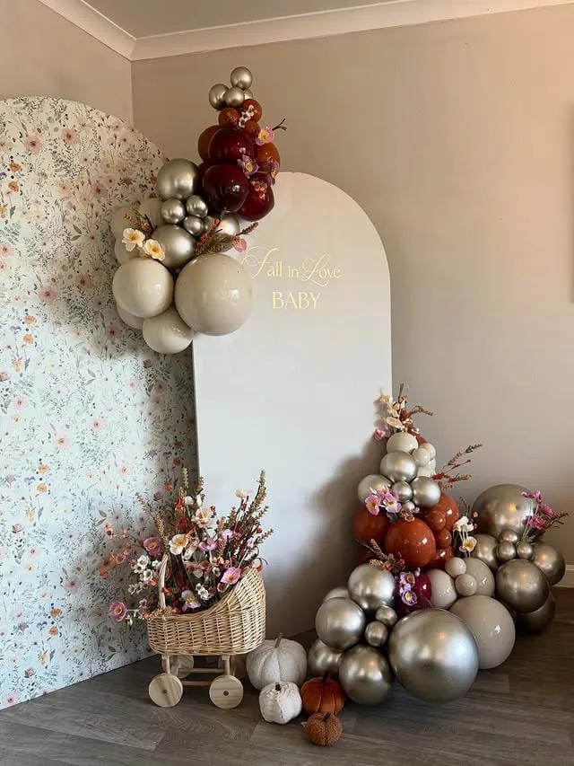neutral baby shower dessert table ideas