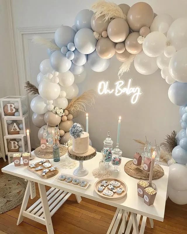 baby shower brunch table decor ideas