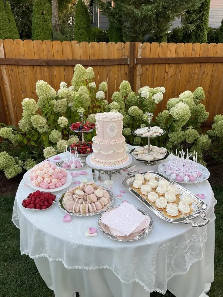 bridal shower balloon decor idea for an at home party