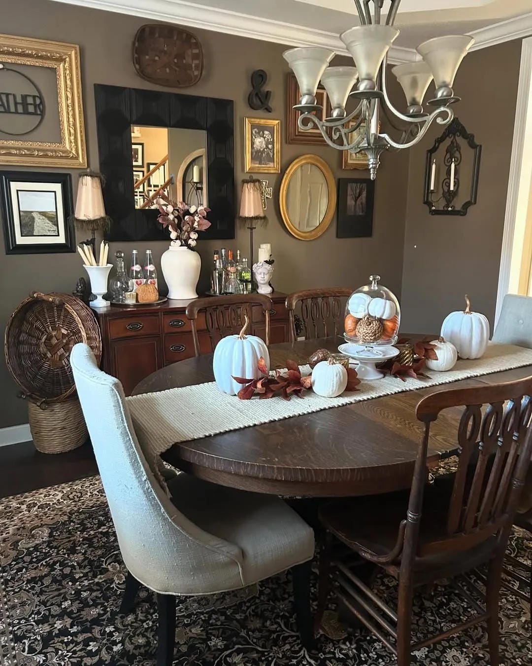 neutral fall decorations indoor