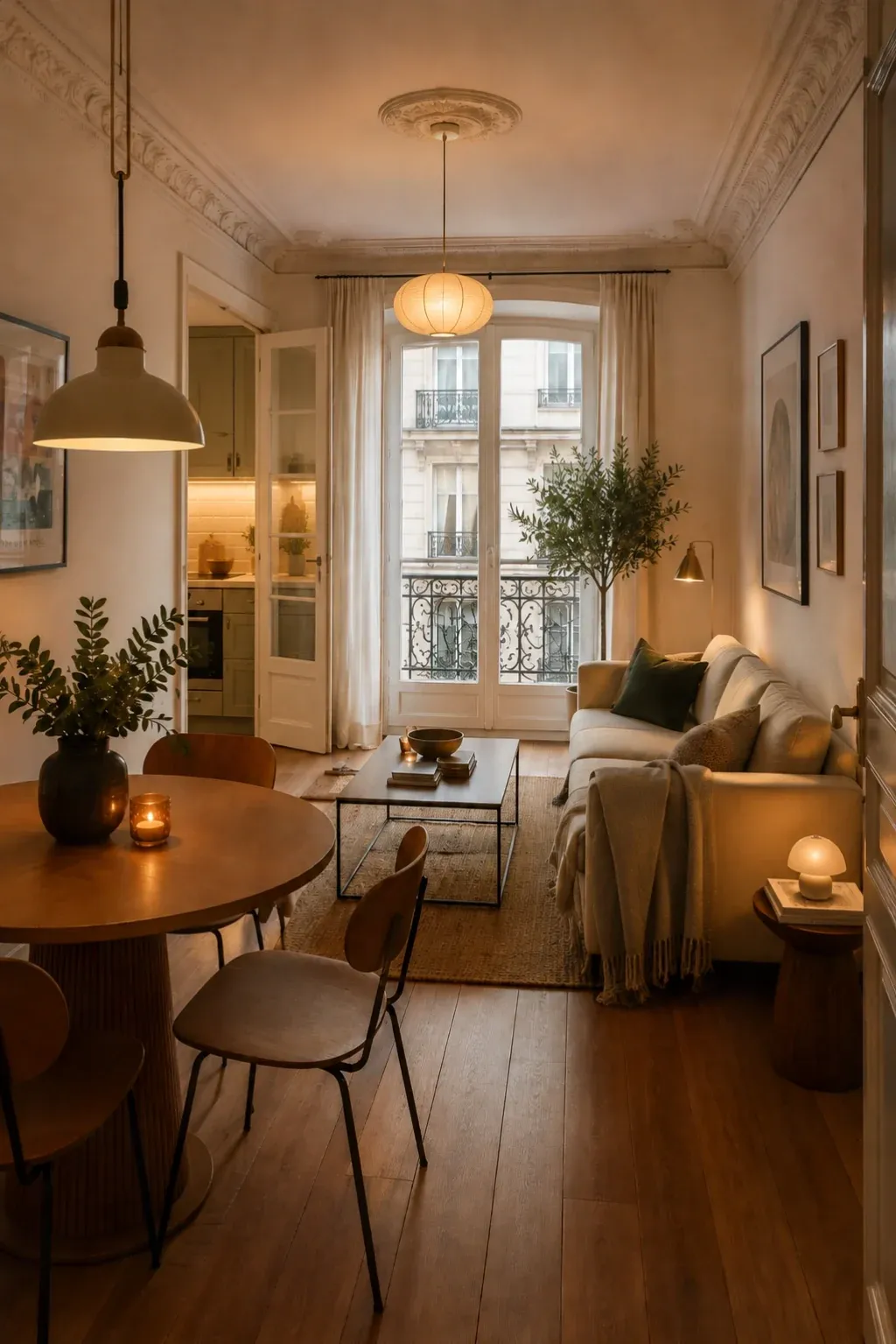 small living room dining room combo with compact dining area