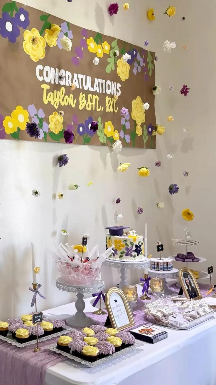 elegant graduation table decor
