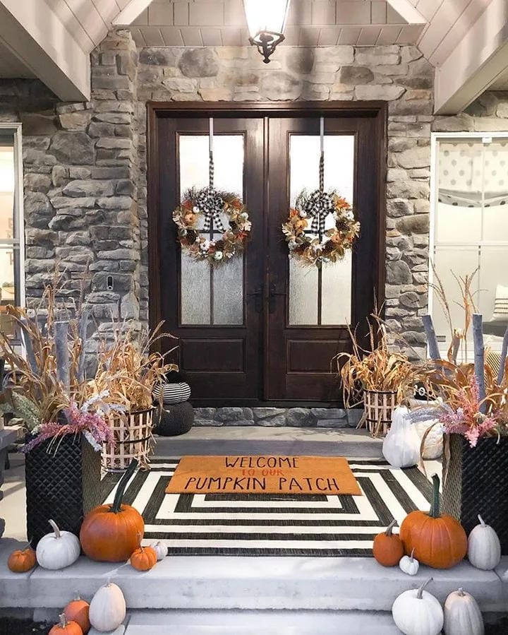Halloween door mat ideas